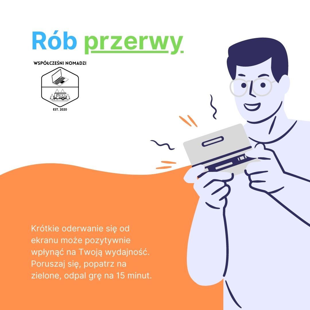 Higiena pracy zdalnej - Przerwę w pracy możesz połączyć z kontaktami społecznymi.